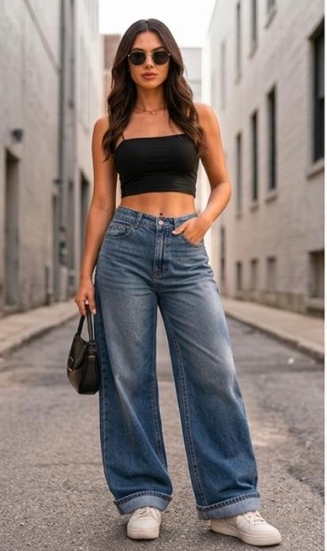 RT Signature Wide-Leg Everyday Jean
