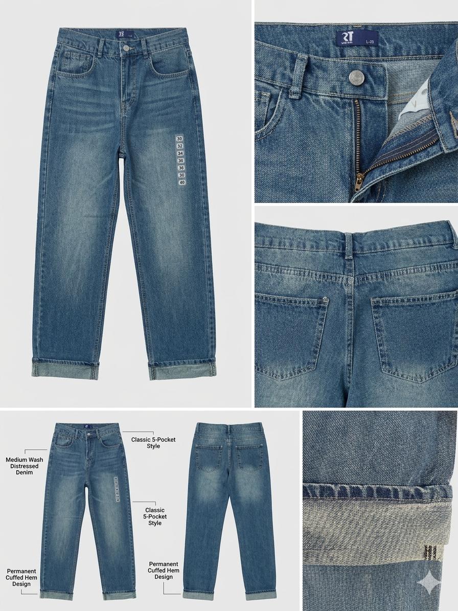 RT Signature Wide-Leg Everyday Jean